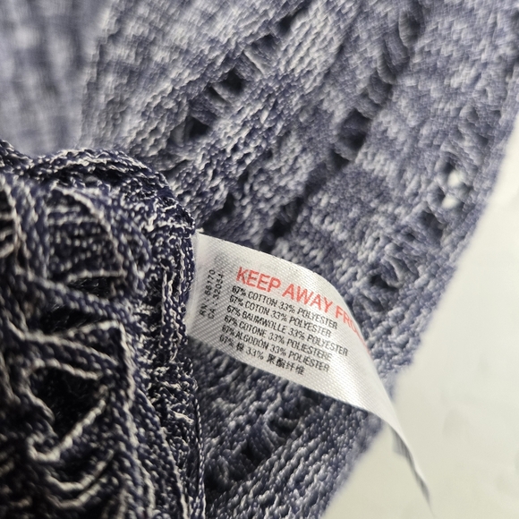 Free People Beach Loose Knit Blue Sweater Dress, L - Picture 11 of 12